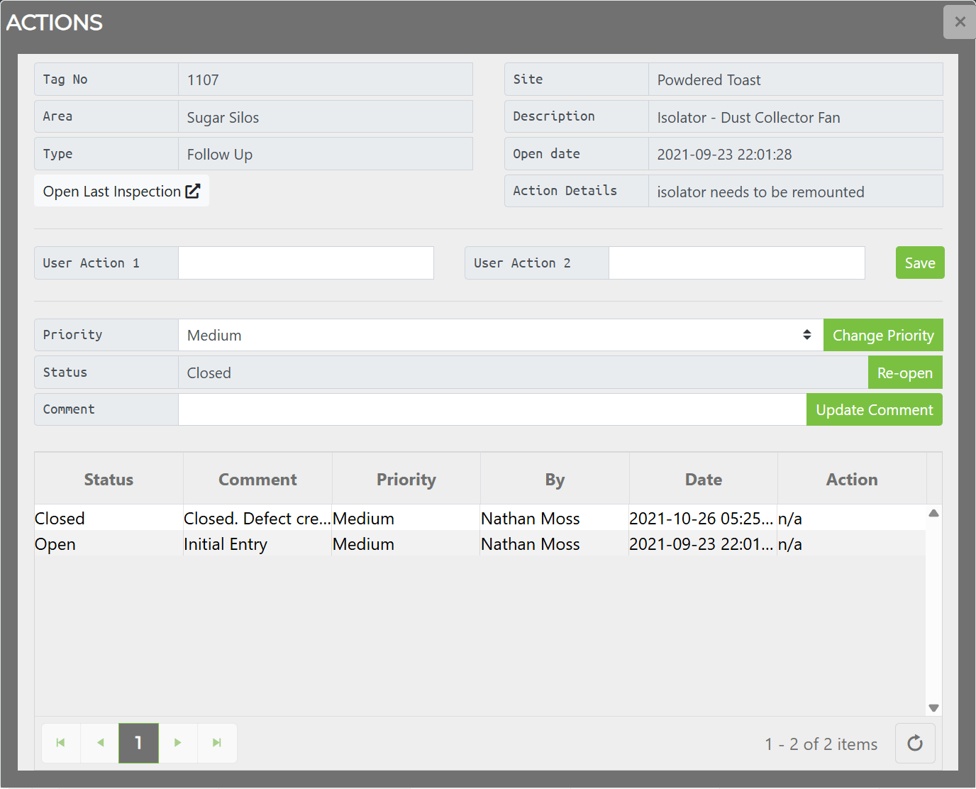 Action Window | Ex-Online Docs