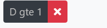 Inactive filter tag